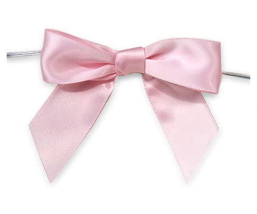 Light Pink Bows with Twist Ties 3