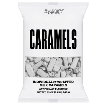 Foiled Wrapped Caramels - White