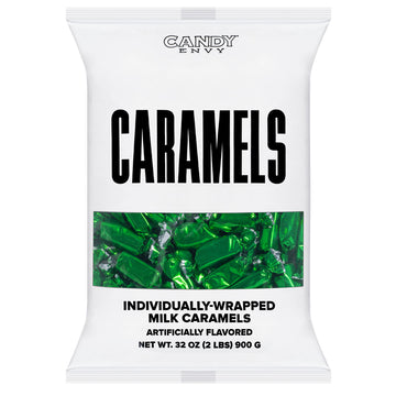 Foiled Wrapped Caramels - Green
