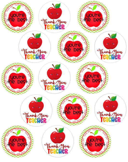 Teacher Appreciation - Edible Images