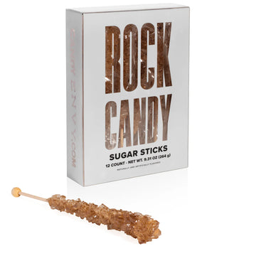 Amber Rock Candy Sticks - 12ct