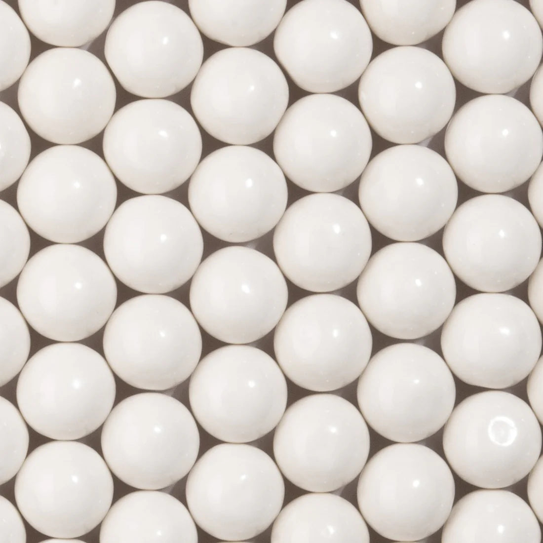 Gumballs 1 inch  - Shimmer White