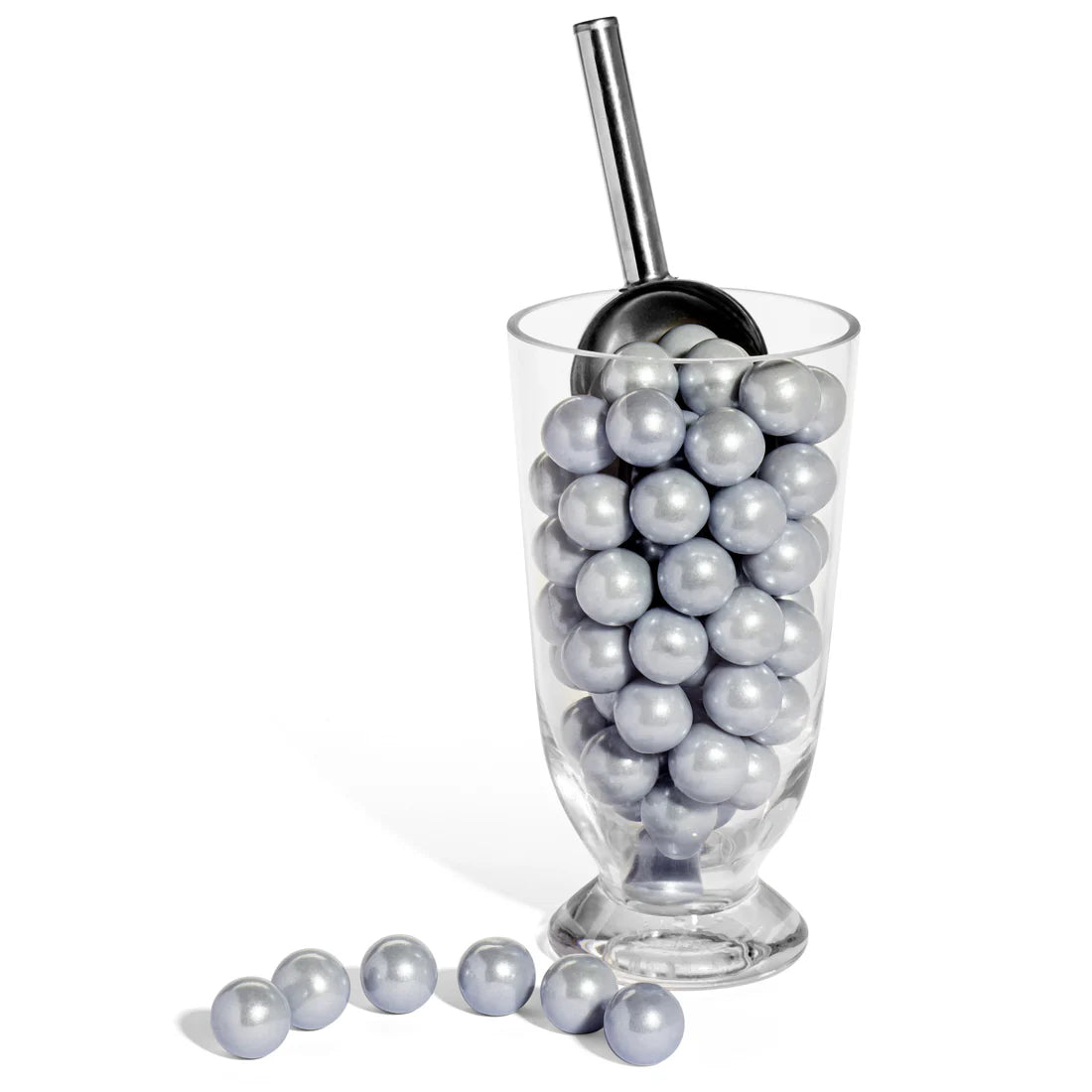 Gumballs 1 inch  - Shimmer Silver