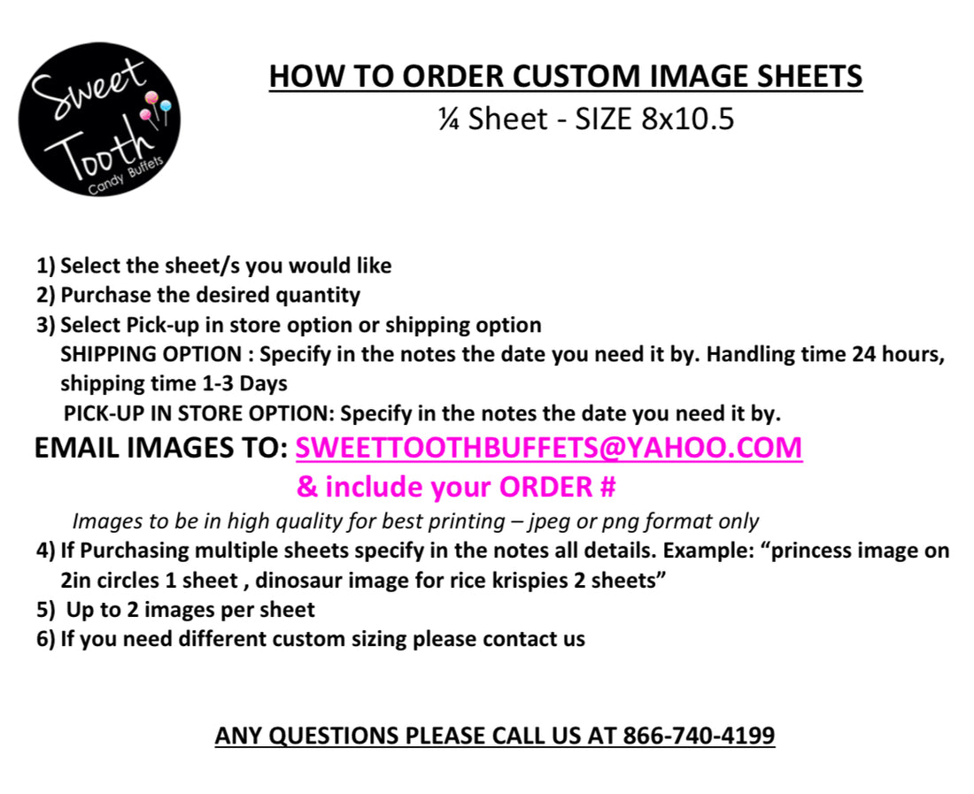 Custom Rice Krispy Edible Image Sheet