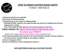 Custom Rice Krispy Sheet