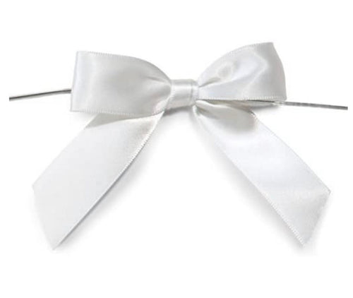 White Bows with Twist Ties 3