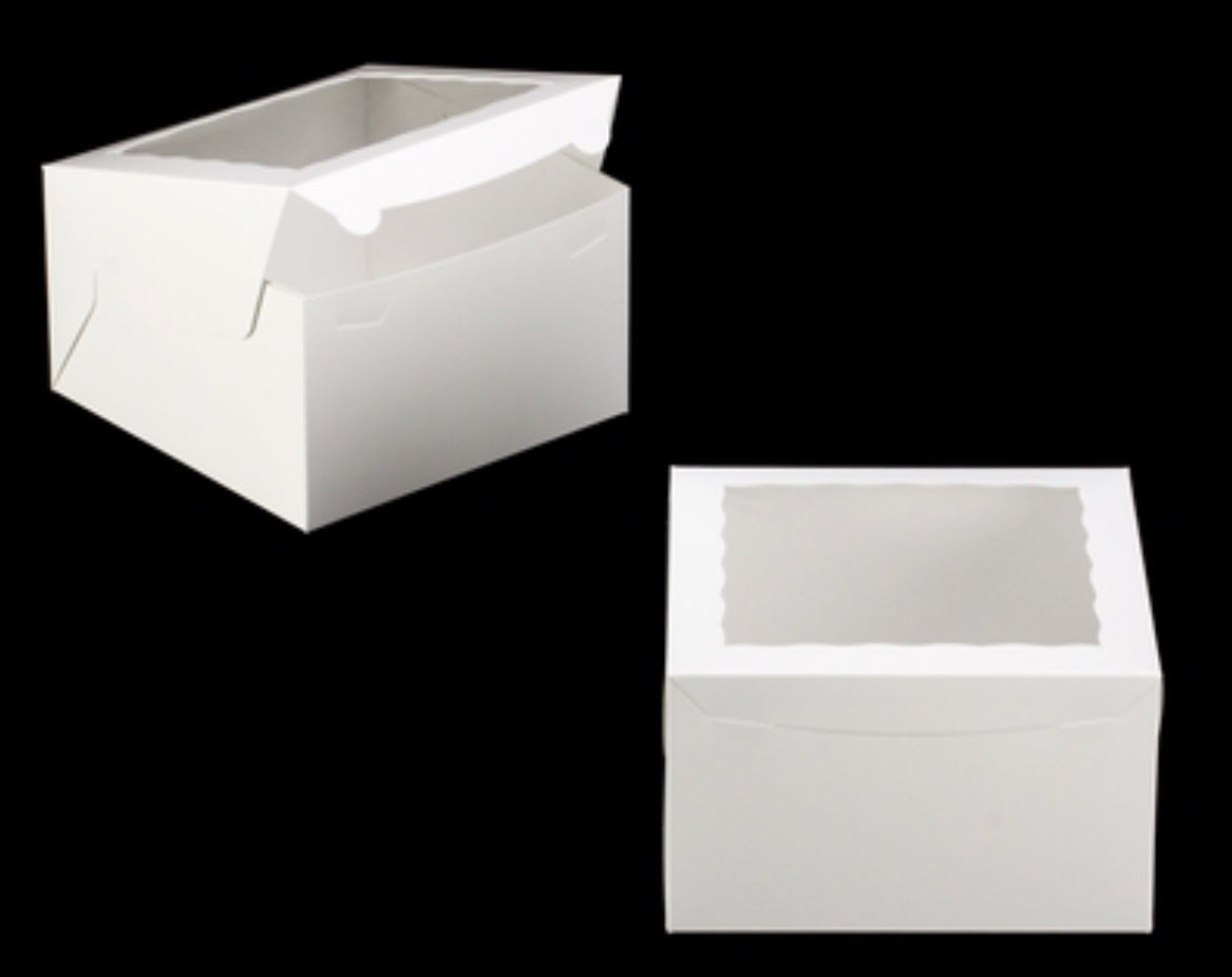 Square Window Cake Box - 10" x 10" x 6"