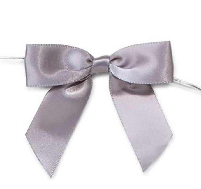 Silver Bows with Twist Ties 3