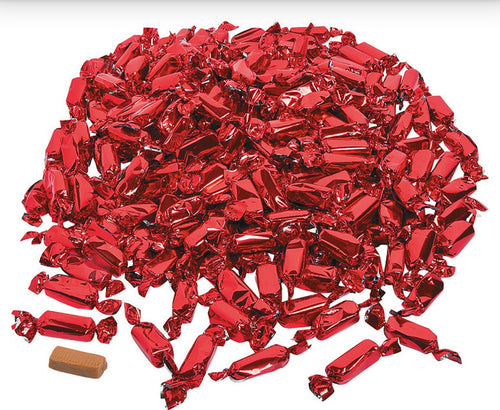 Foiled Wrapped Caramels  - Red