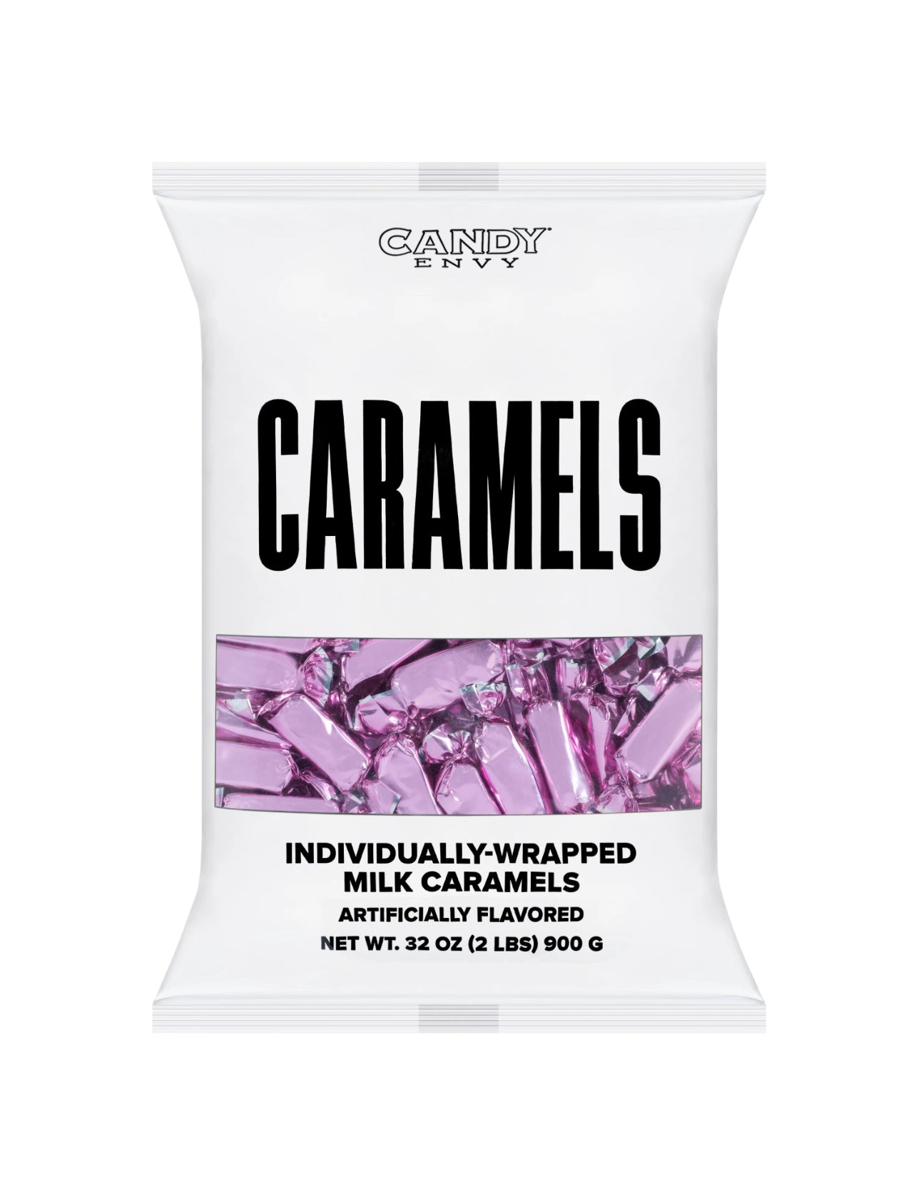 Foiled Wrapped Caramels  - Light Pink