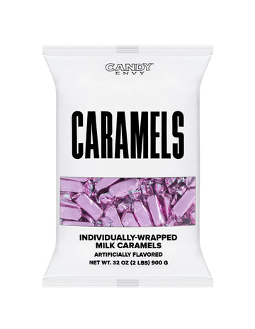 Foiled Wrapped Caramels  - Light Pink