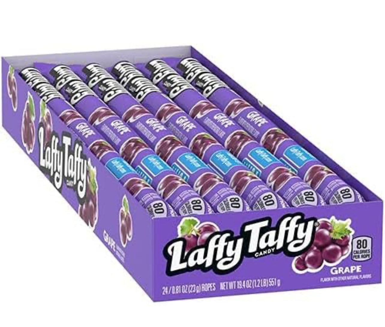 Laffy Taffy Ropes Grape - 24ct