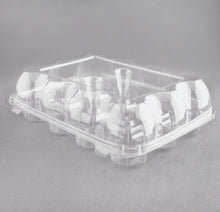 12 Compartment Hinged Cupcake Container