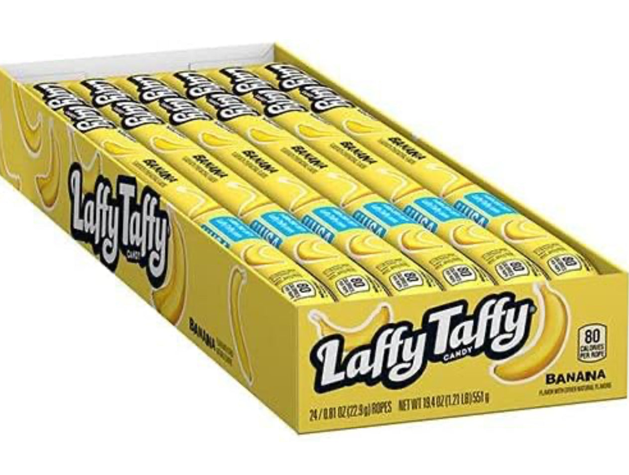 Laffy Taffy Ropes Banana - 24ct