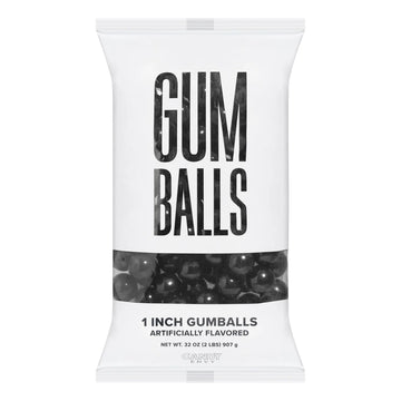 Gumballs 1 inch  - Black
