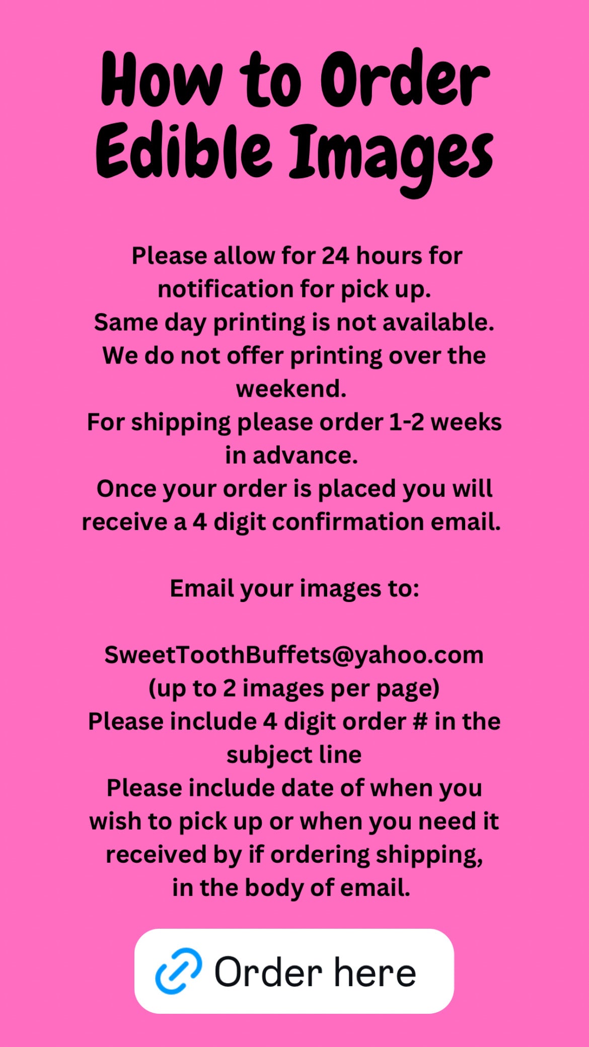 Custom Edible Image Sheet