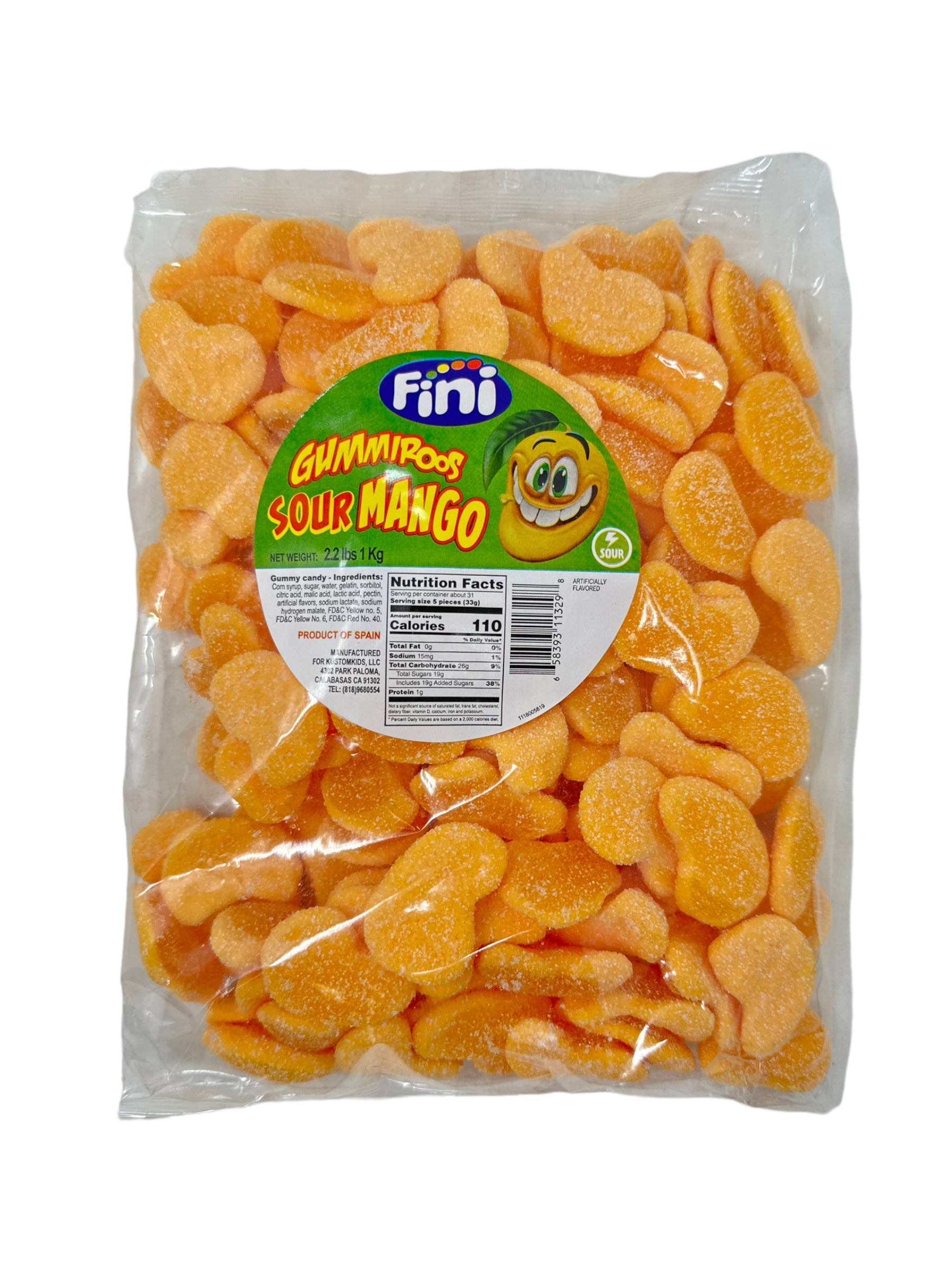 Sour Mango Rings - 2.2LB