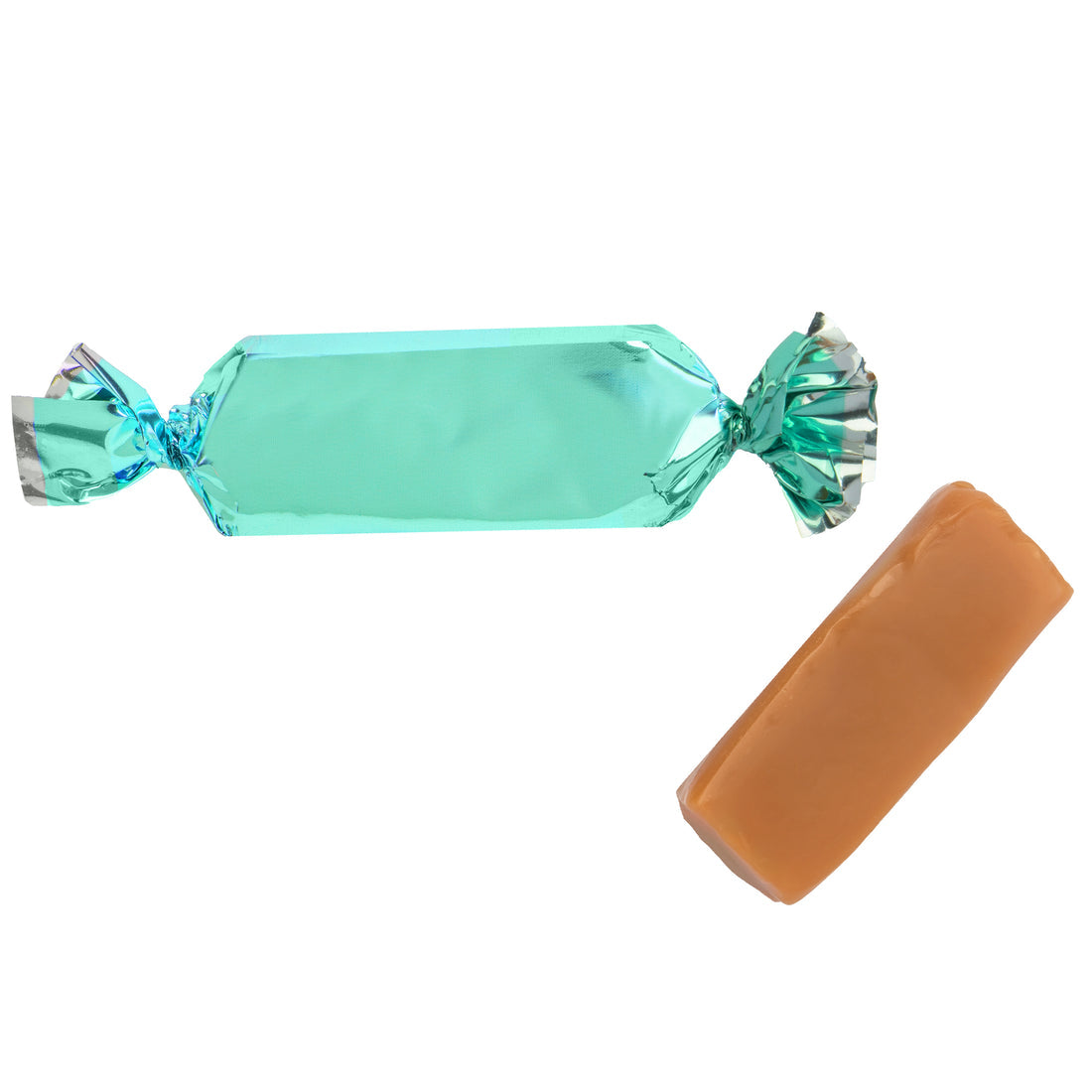 Foiled Wrapped Caramels  - Turquoise