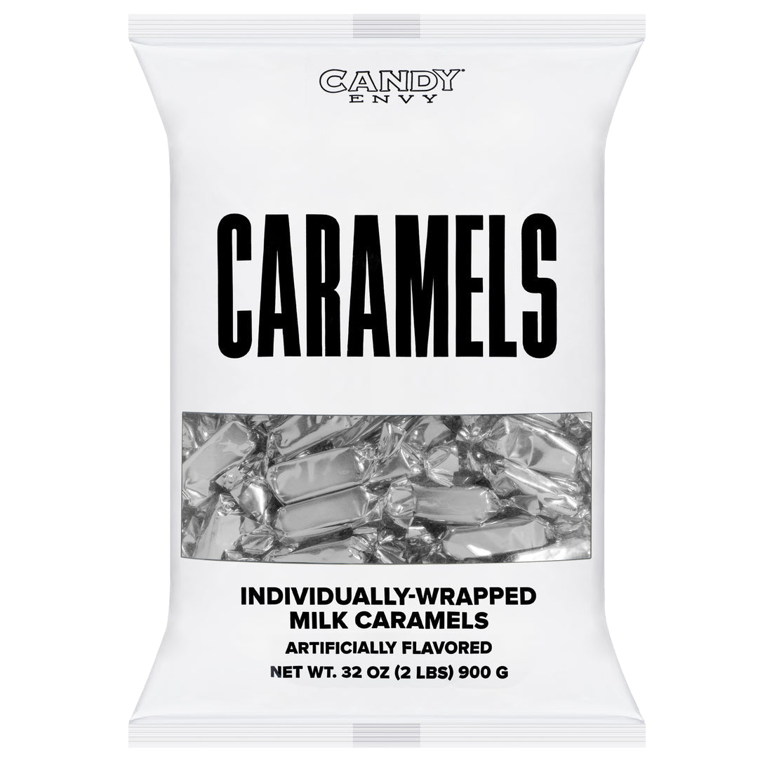 Foiled Wrapped Caramels  - Silver
