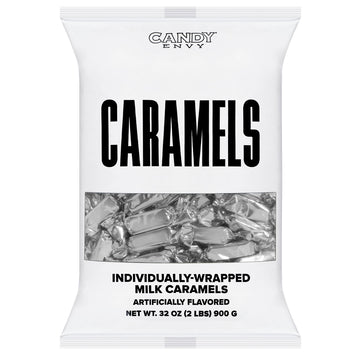 Foiled Wrapped Caramels  - Silver
