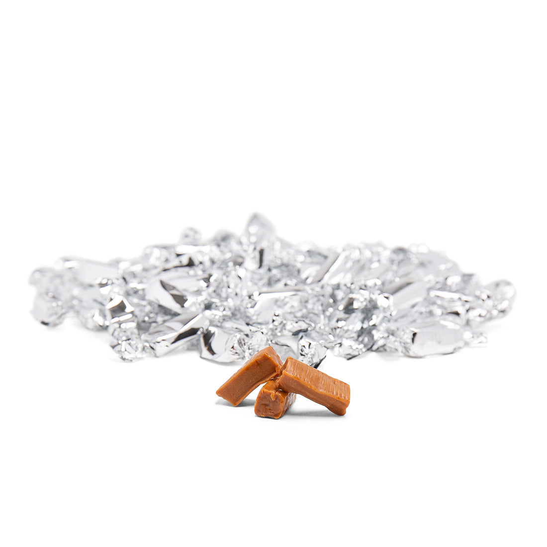 Foiled Wrapped Caramels  - Silver