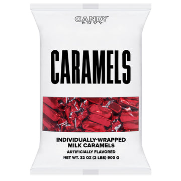 Foiled Wrapped Caramels  - Red