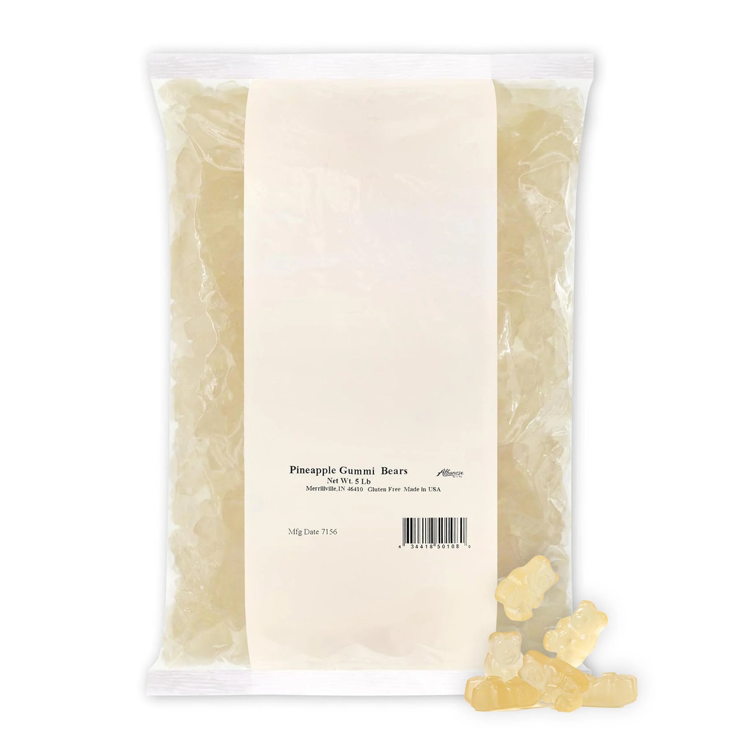 Pineapple Gummy Bears - 5LB