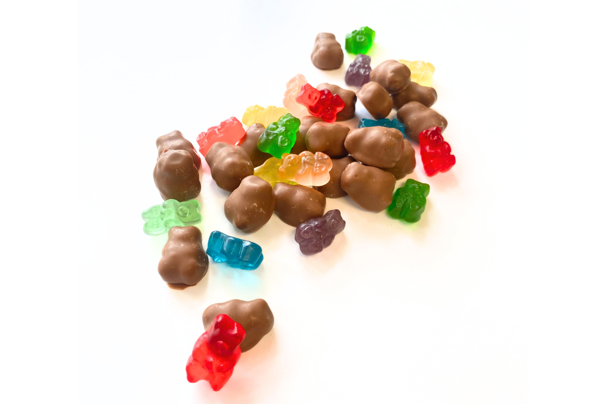 Milk Chocolate Covered Gummy Bears  - 1/2 LB