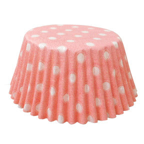 Ligt Pink w/ Polka Dot Baking Cups