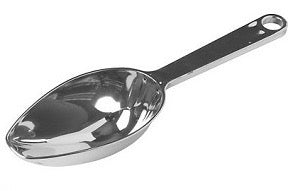 Plastic Candy Scoop 2 Ounce - Silver