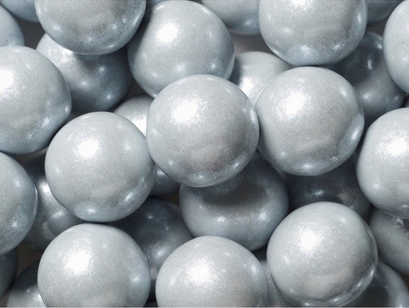 Gumballs Shimmer Silver 1" - 2LB