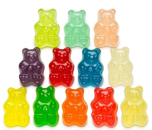 Assorted 12 Flavor Gummy Bears - 5LB