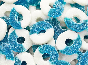 Blue Raspberry Gummy Rings 4.5LB