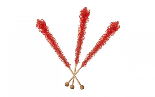 Rock Candy Sticks Red B- 18 Count Pack