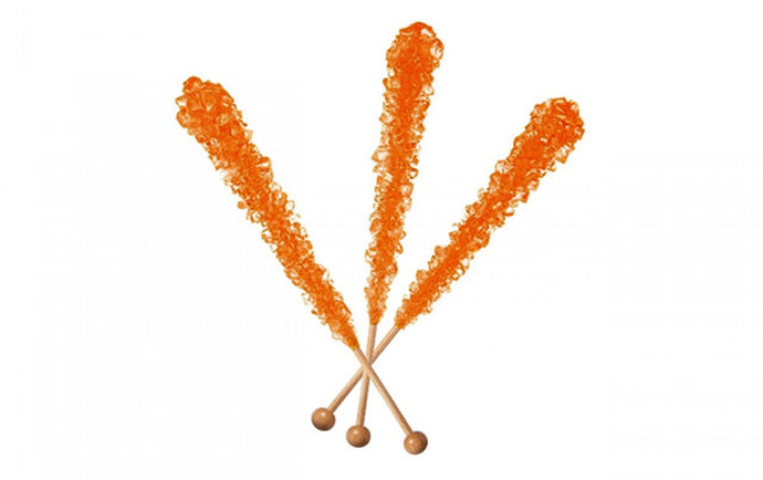 Rock Candy Sticks Orange - 18 Count Pack