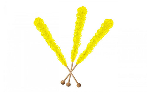 Rock Candy Sticks Yellow - 18 Count Pack