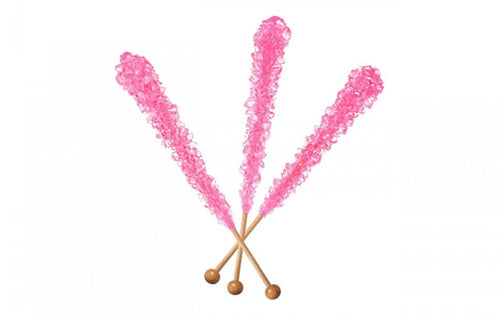 Rock Candy Sticks Pink - 18 Count Pack
