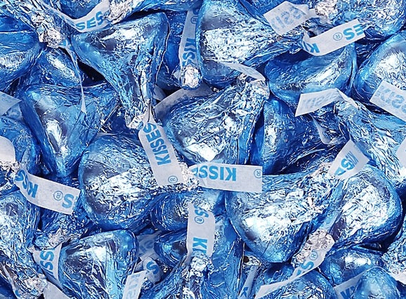 Hershey's Kisses 2LBS - Light Blue