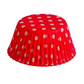 Red w/ Polka Dot Baking Cups