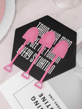 Shovel Shaped Spoon Pink  - 6pc