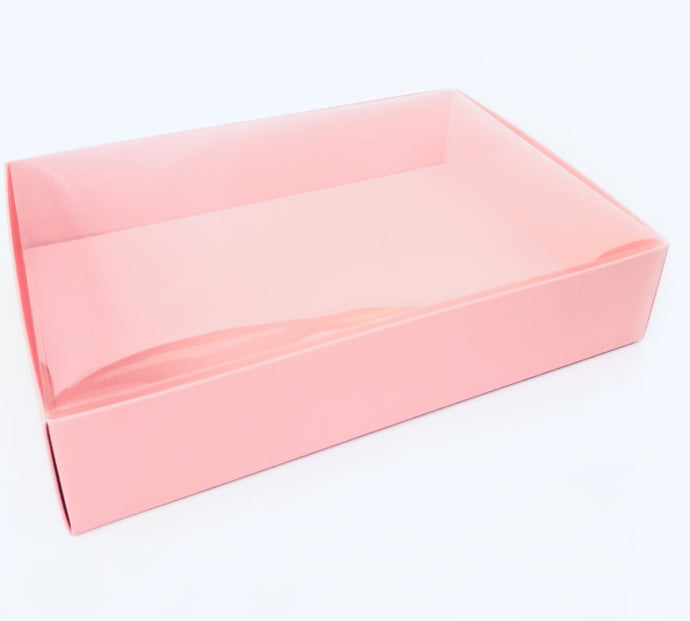Medium Pink Box w/ Clear Top