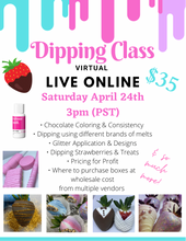 Online Chocolate Dipping Class -  Pre Recorded Link
