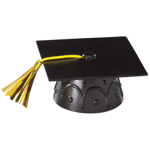 Black Grad Cap w/ Tassels Layon - 1ct