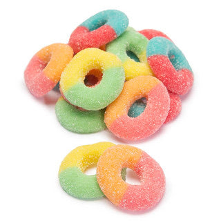 Neon Gummy Rings - 5LB