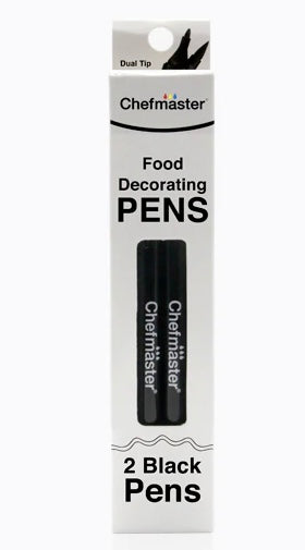 Food Decorating Pens - 2 Black Pens Kit