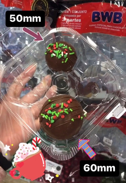 Cocoa Bomb Mold 4 part - 60mm