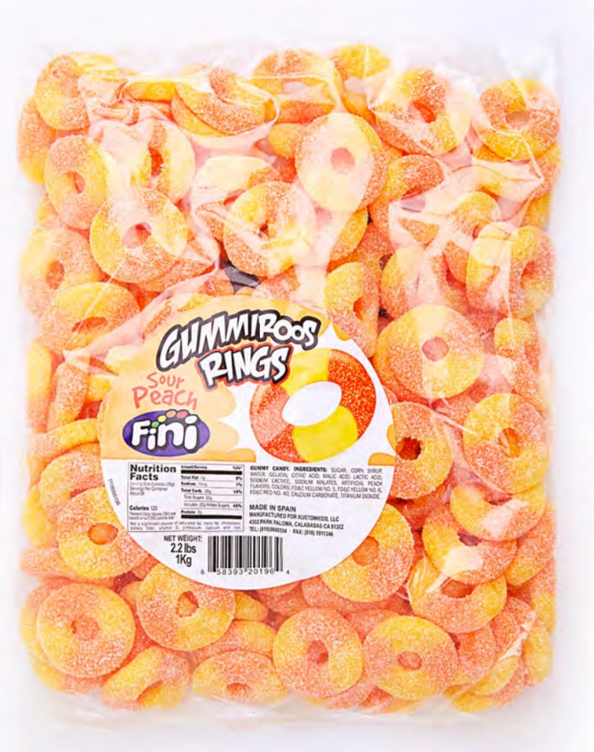 Sour Peach Rings - 2.2LB