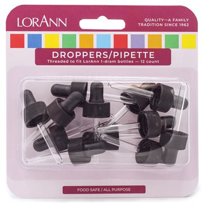 LorAnn Droppers/Pipette - 12 Pack
