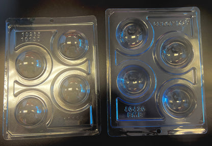 Cocoa Bomb Mold 4 part - 60mm