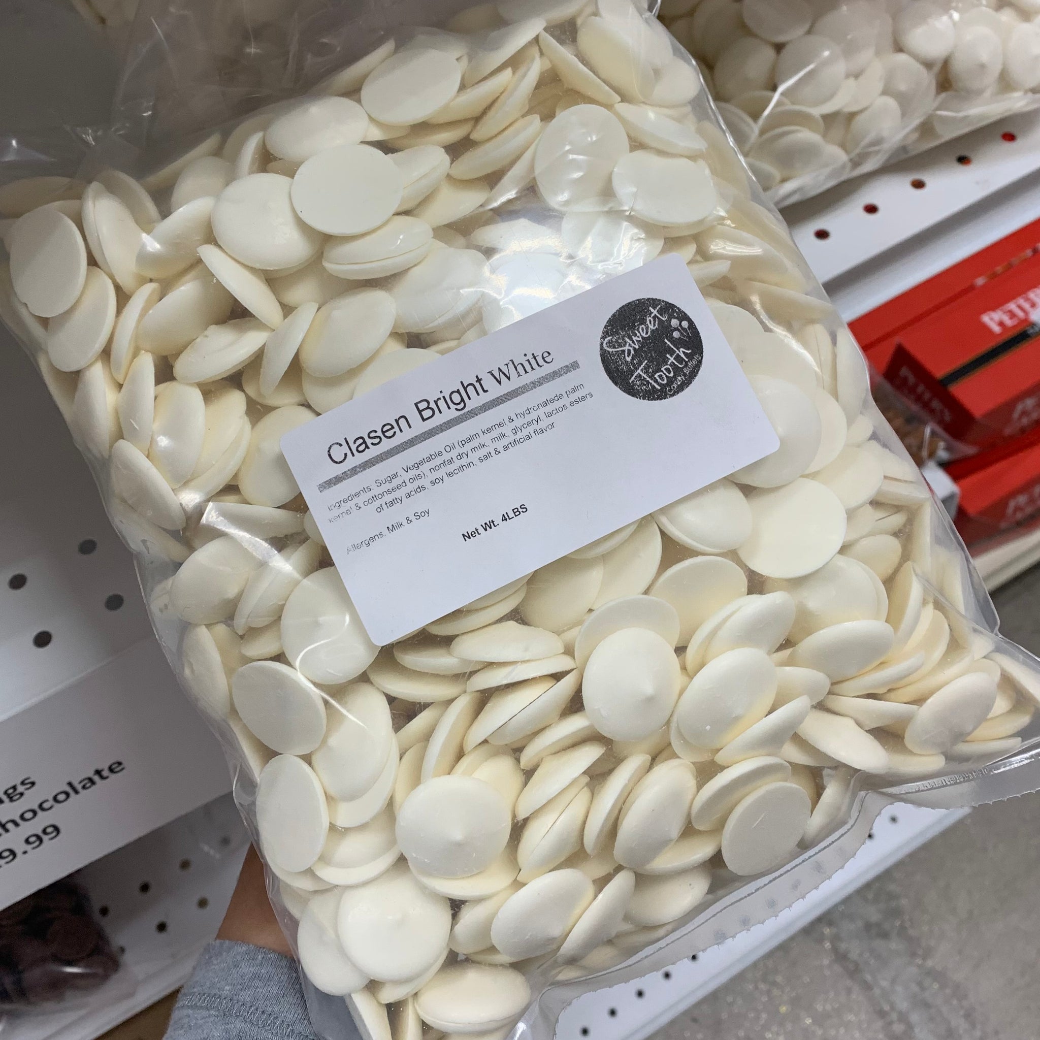 Alpine Clasen Bright White Chocolate Melts - 4LBS